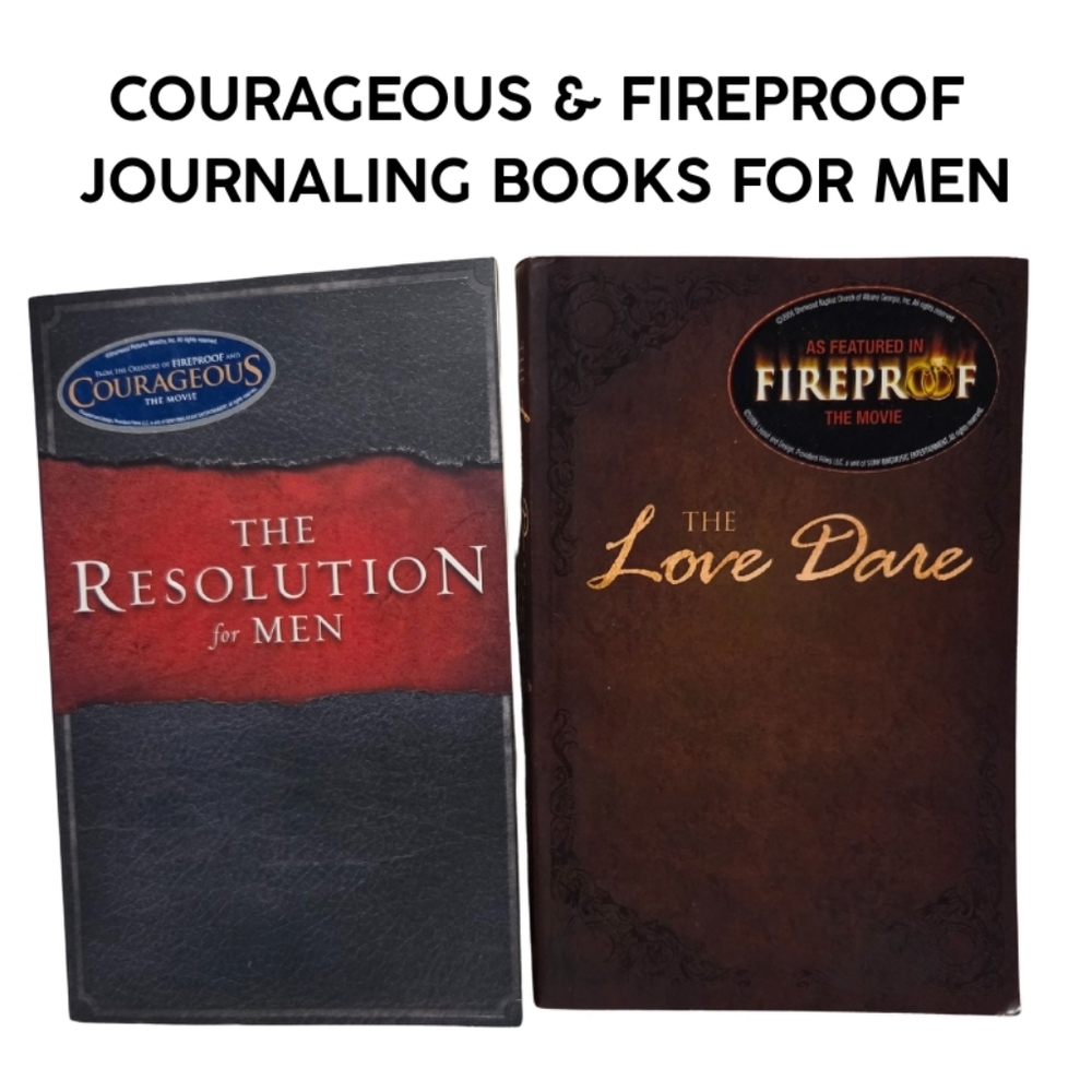 🫟3/$12🫟 COURAGEOUS & FIREPROOF JOURNALING BOOKS FOR MEN